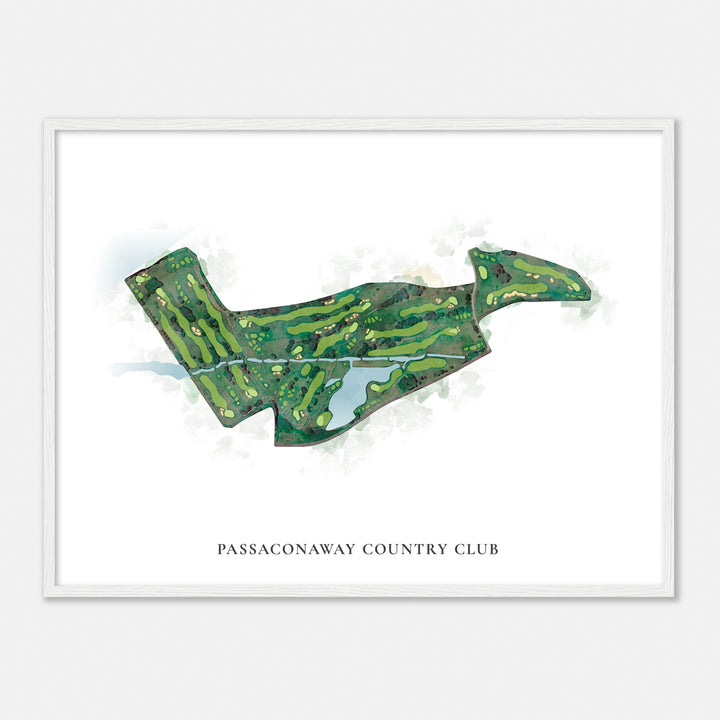 Print of Passaconaway Country Club Classic Map