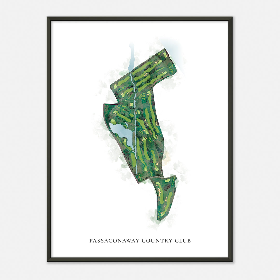 Print of Passaconaway Country Club Classic Map