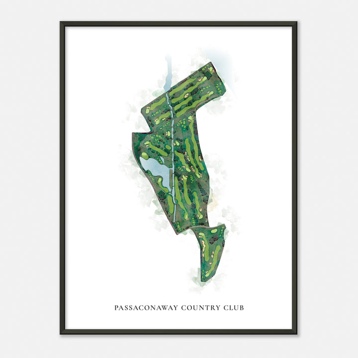 Print of Passaconaway Country Club Classic Map