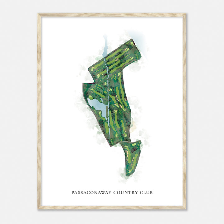 Print of Passaconaway Country Club Classic Map