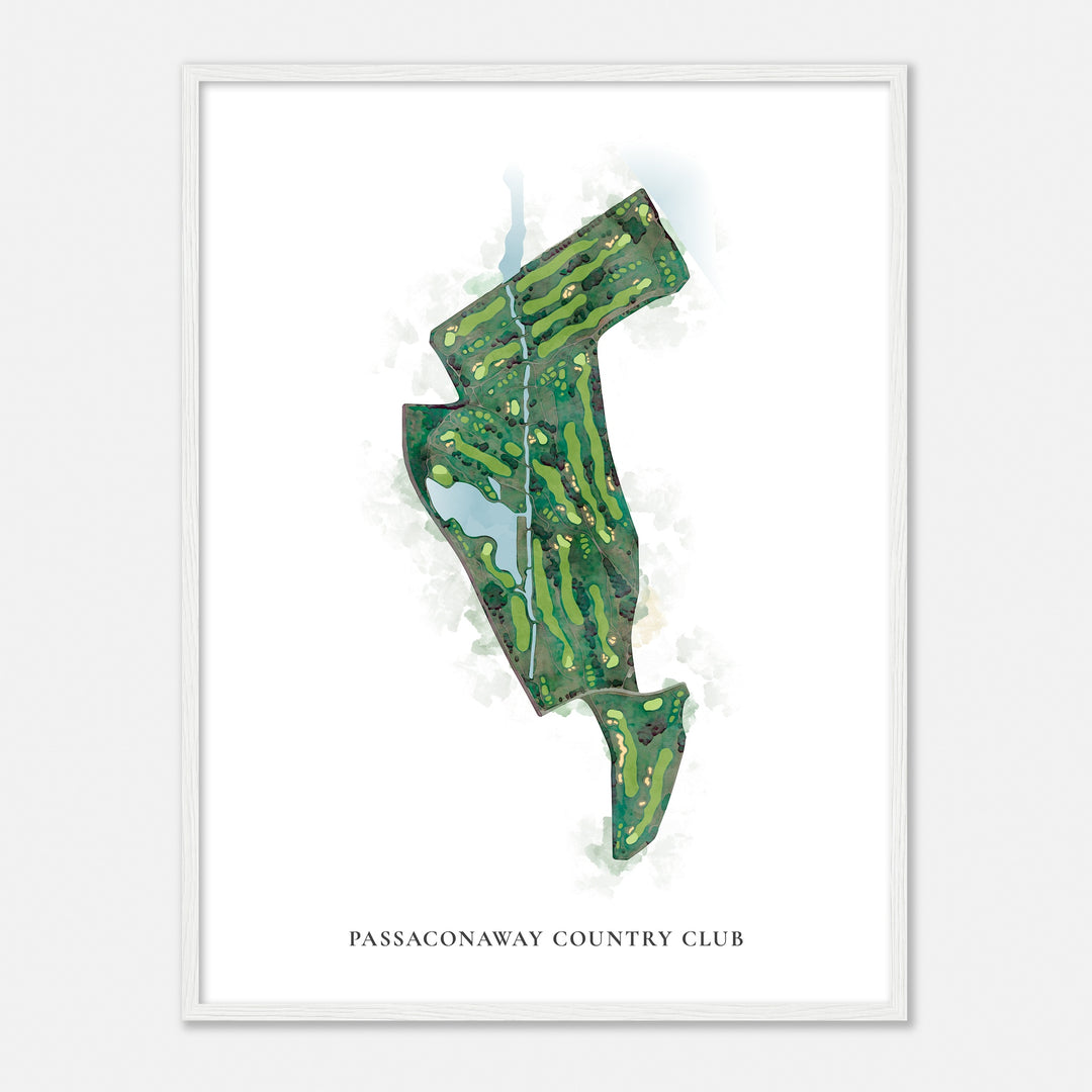 Print of Passaconaway Country Club Classic Map