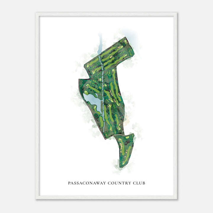 Print of Passaconaway Country Club Classic Map