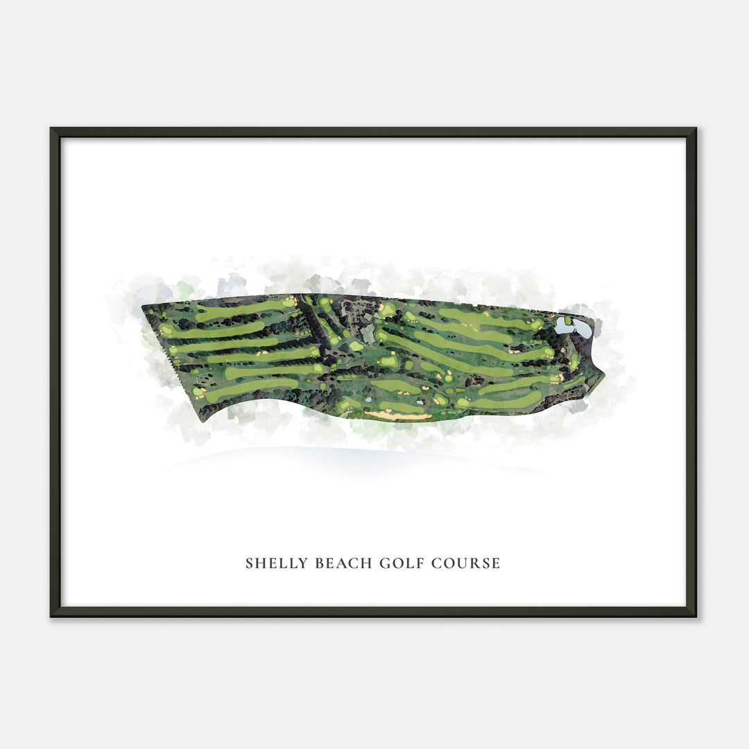 Print of Shelly Beach Golf Course Classic Map