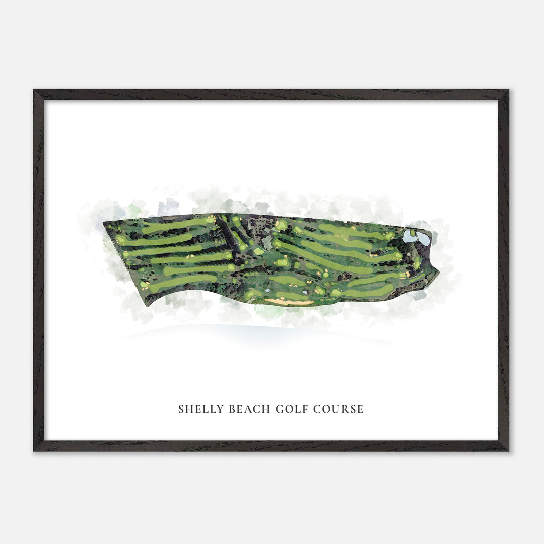 Print of Shelly Beach Golf Course Classic Map
