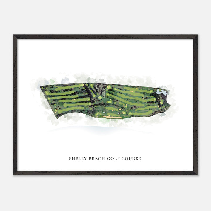 Print of Shelly Beach Golf Course Classic Map