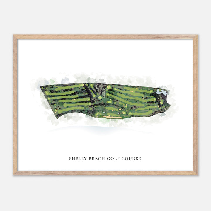 Print of Shelly Beach Golf Course Classic Map