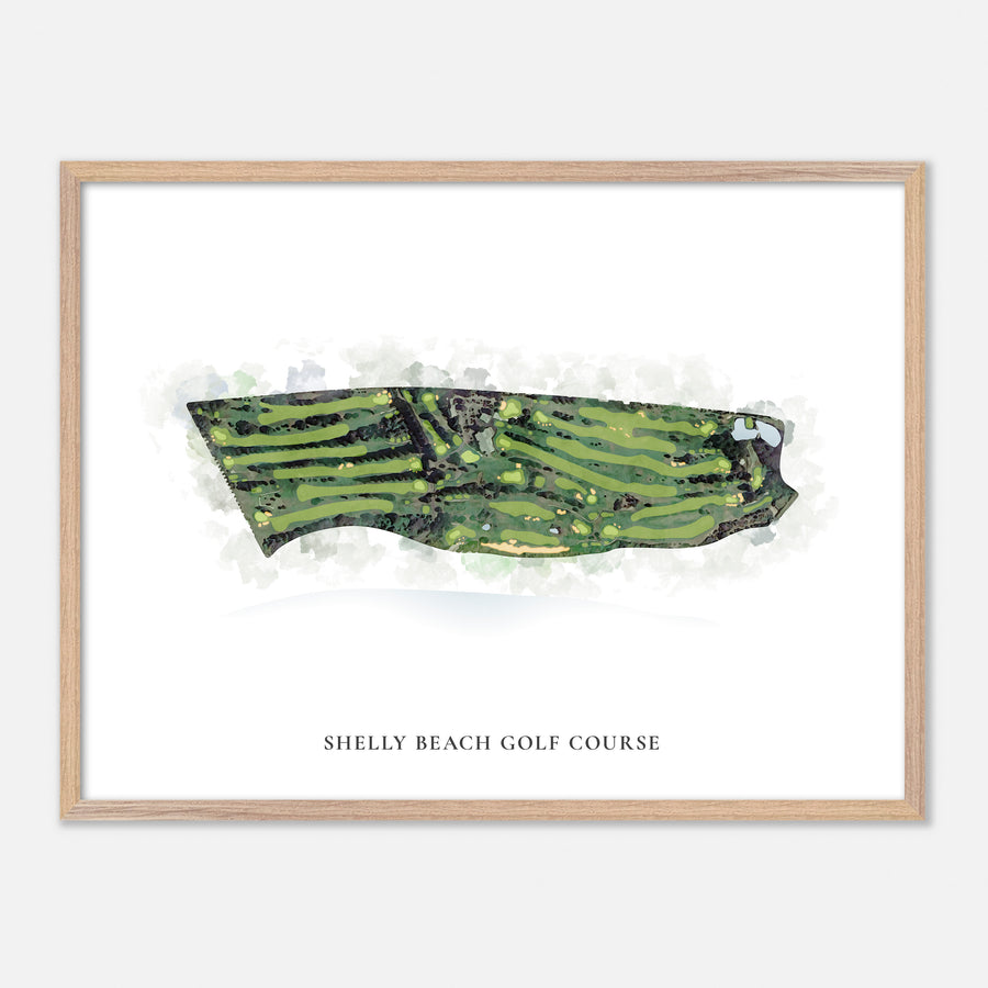 Print of Shelly Beach Golf Course Classic Map