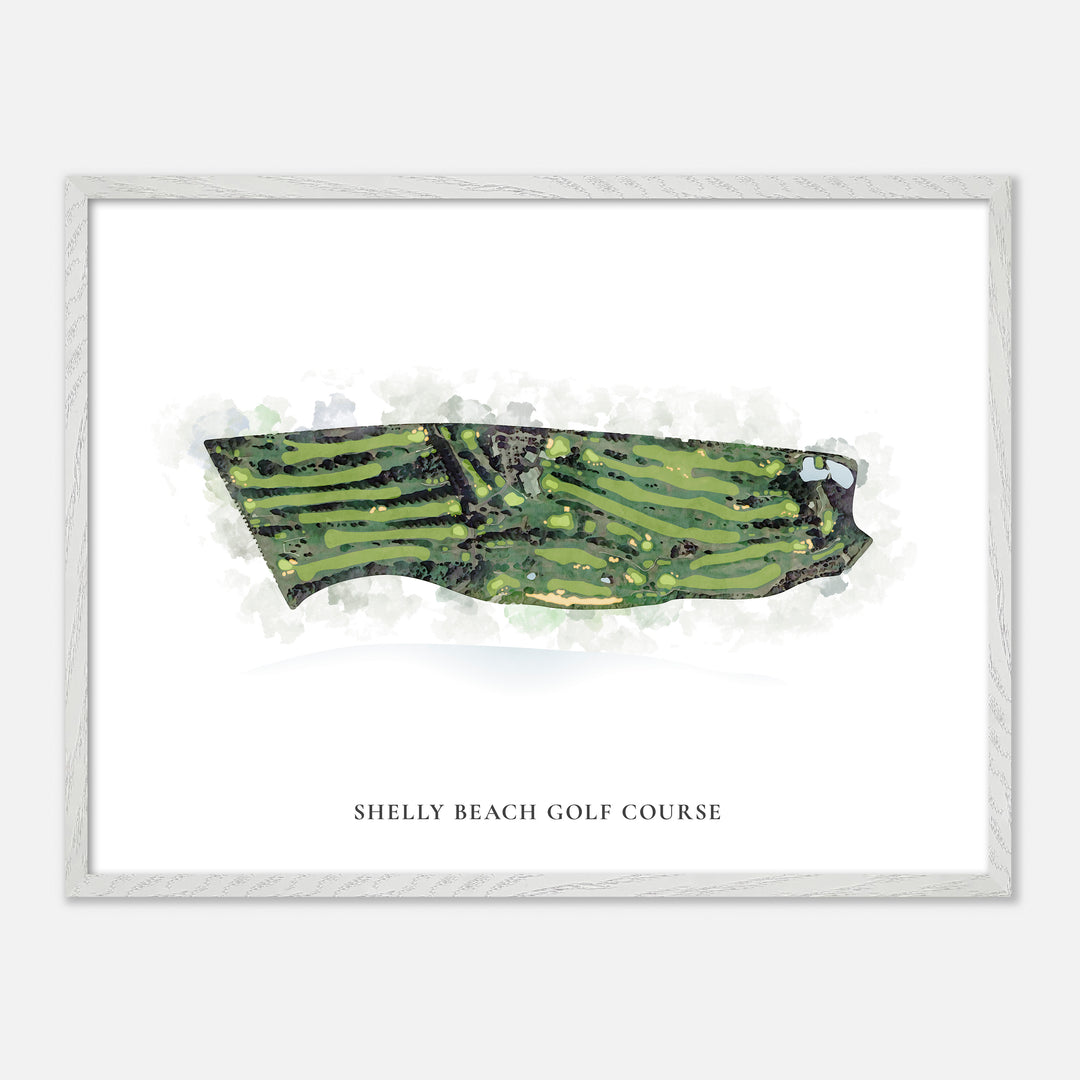 Print of Shelly Beach Golf Course Classic Map