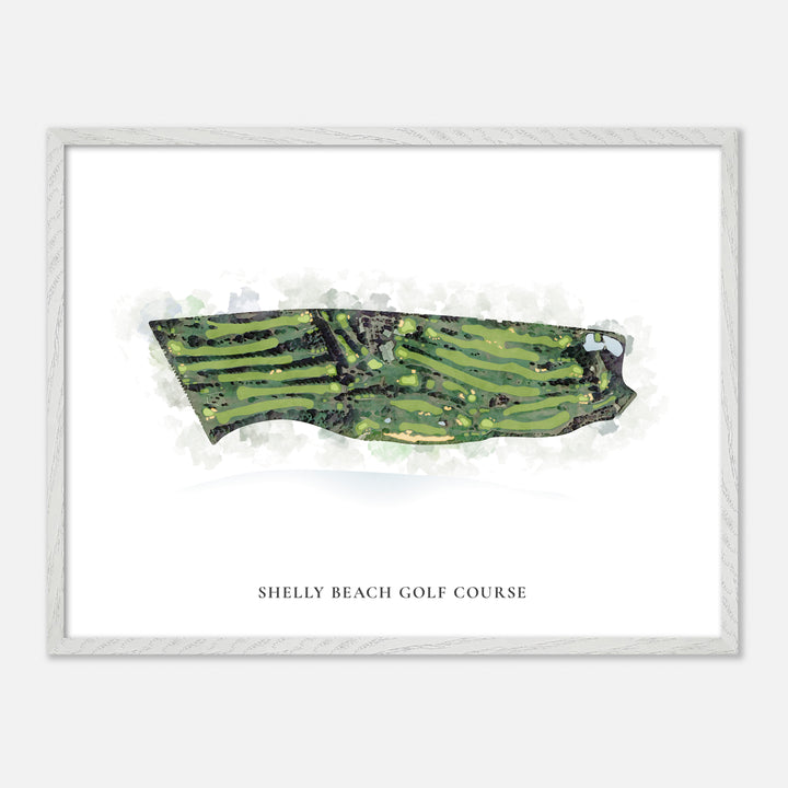 Print of Shelly Beach Golf Course Classic Map