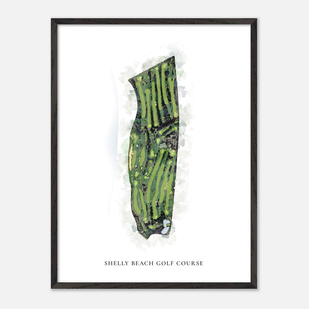 Print of Shelly Beach Golf Course Classic Map