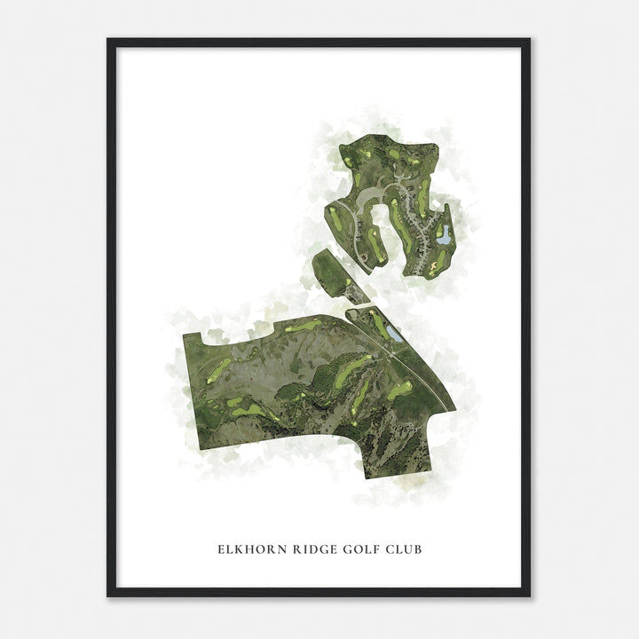 Print of Elkhorn Ridge Golf Club Classic Map