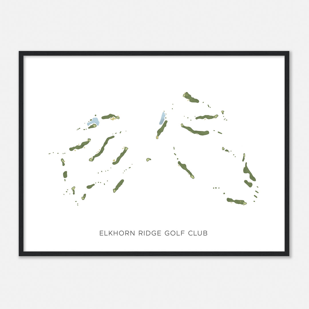 Print of Elkhorn Ridge Golf Club Modern Map