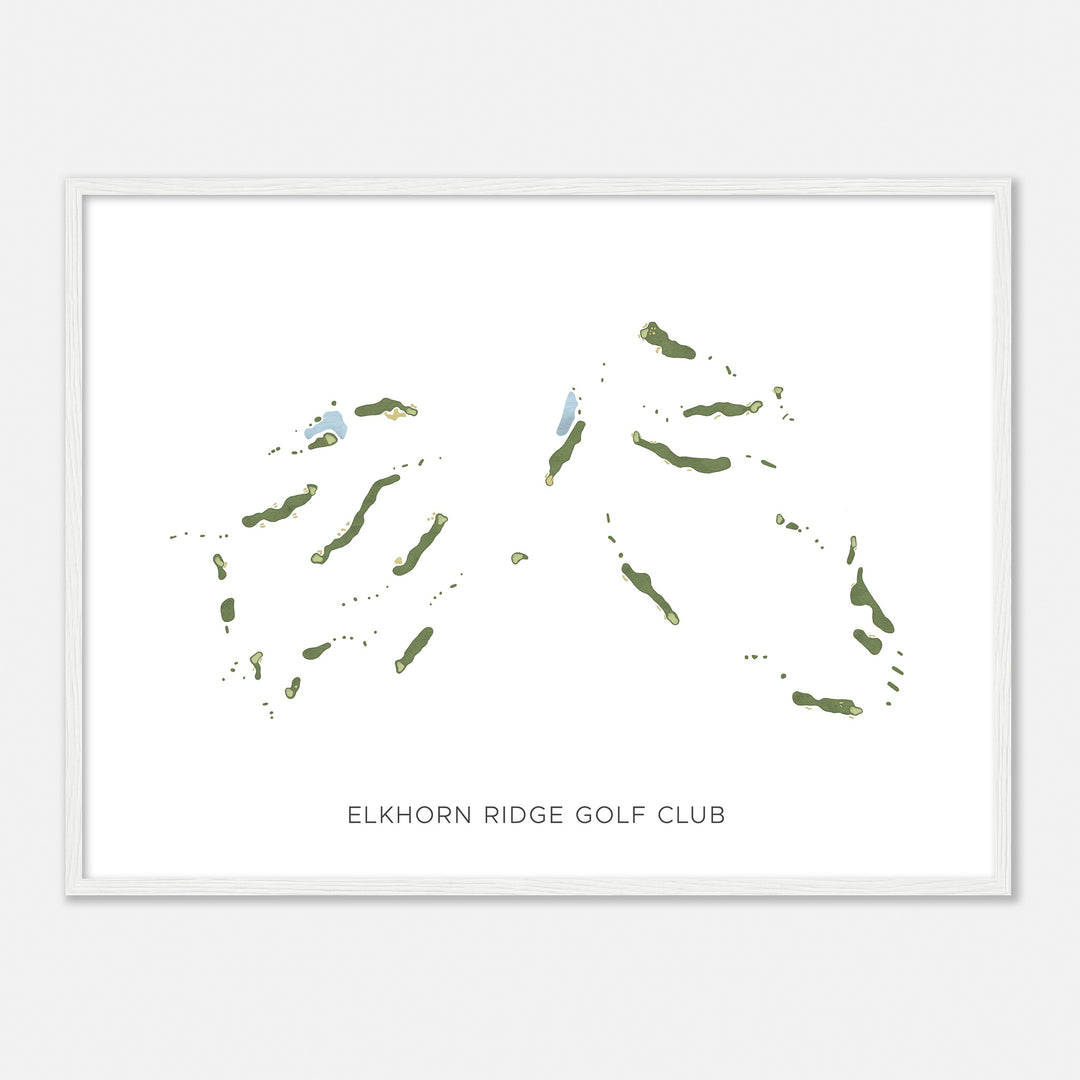 Print of Elkhorn Ridge Golf Club Modern Map