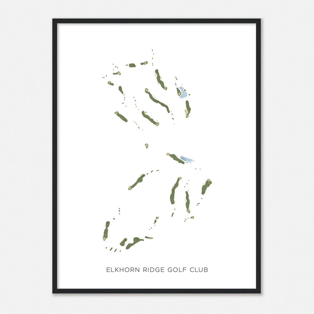 Print of Elkhorn Ridge Golf Club Modern Map