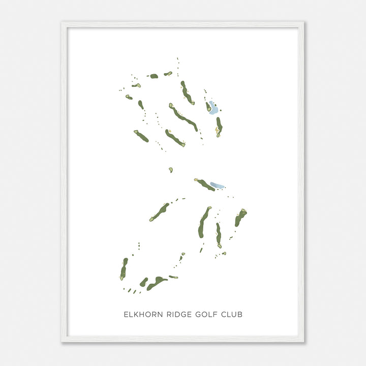 Print of Elkhorn Ridge Golf Club Modern Map