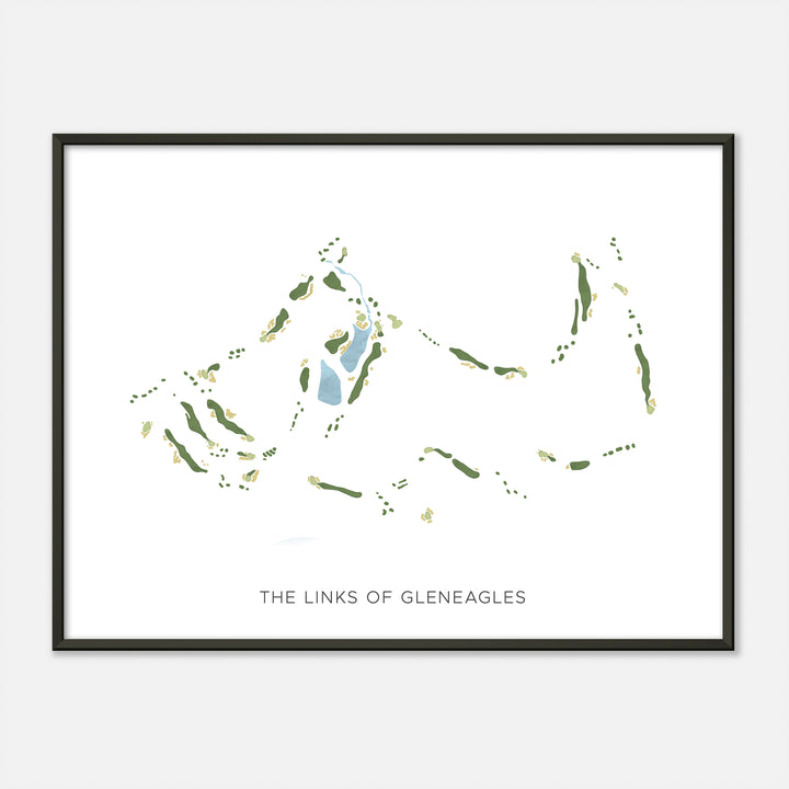 Print of The Links Of Gleneagles Modern Map
