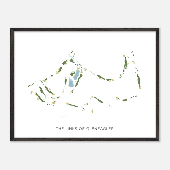 Print of The Links Of Gleneagles Modern Map