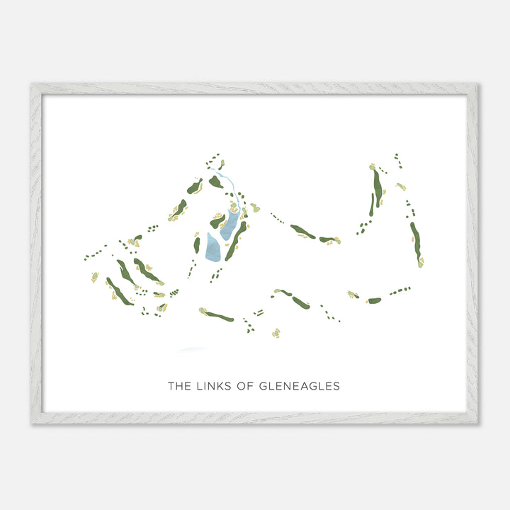 Print of The Links Of Gleneagles Modern Map