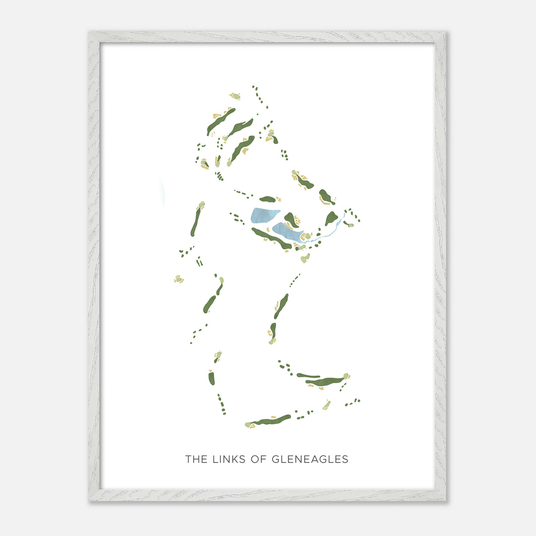 Print of The Links Of Gleneagles Modern Map