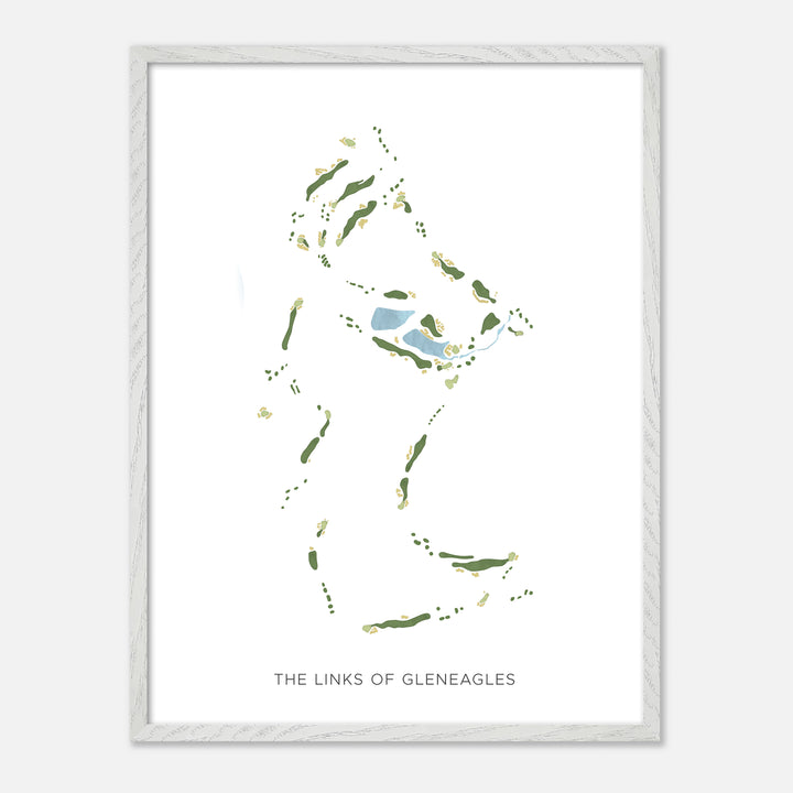 Print of The Links Of Gleneagles Modern Map