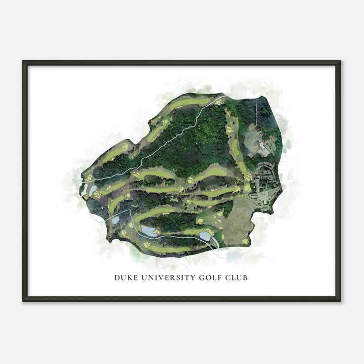 Print of Duke University Golf Club Classic Map
