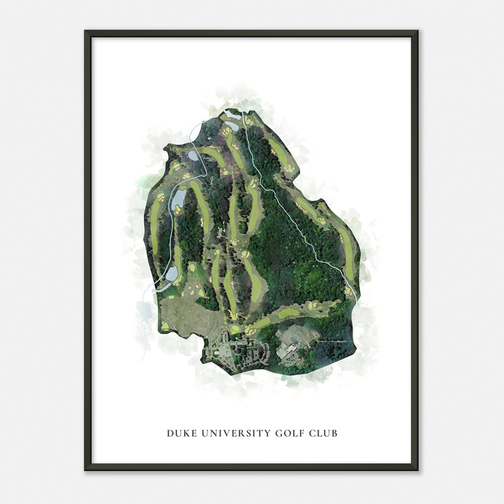 Print of Duke University Golf Club Classic Map
