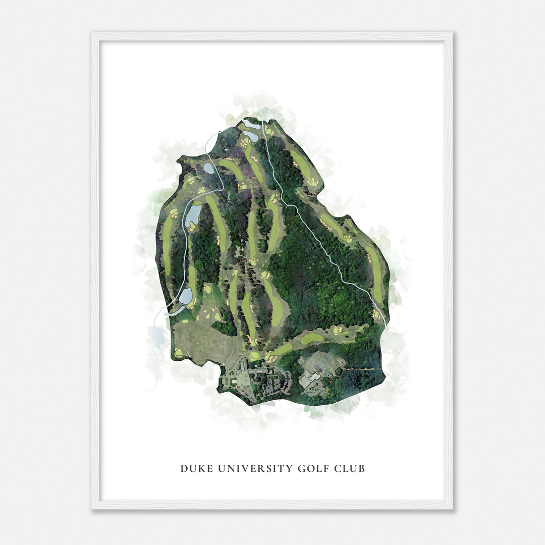 Print of Duke University Golf Club Classic Map