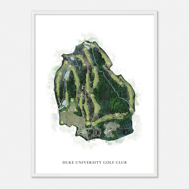Print of Duke University Golf Club Classic Map