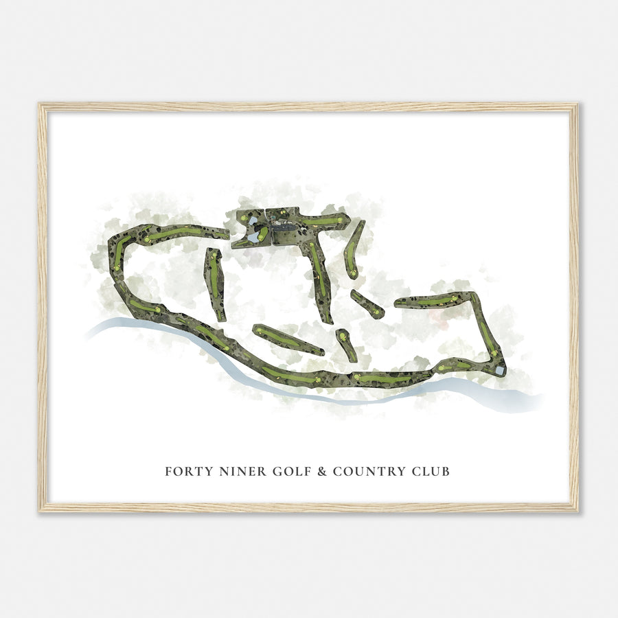 Print of Forty Niner Golf & Country Club Classic Map