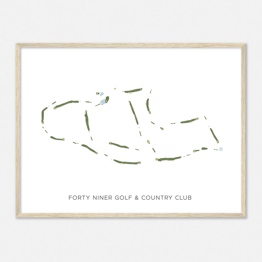 Print of Forty Niner Golf & Country Club Modern Map