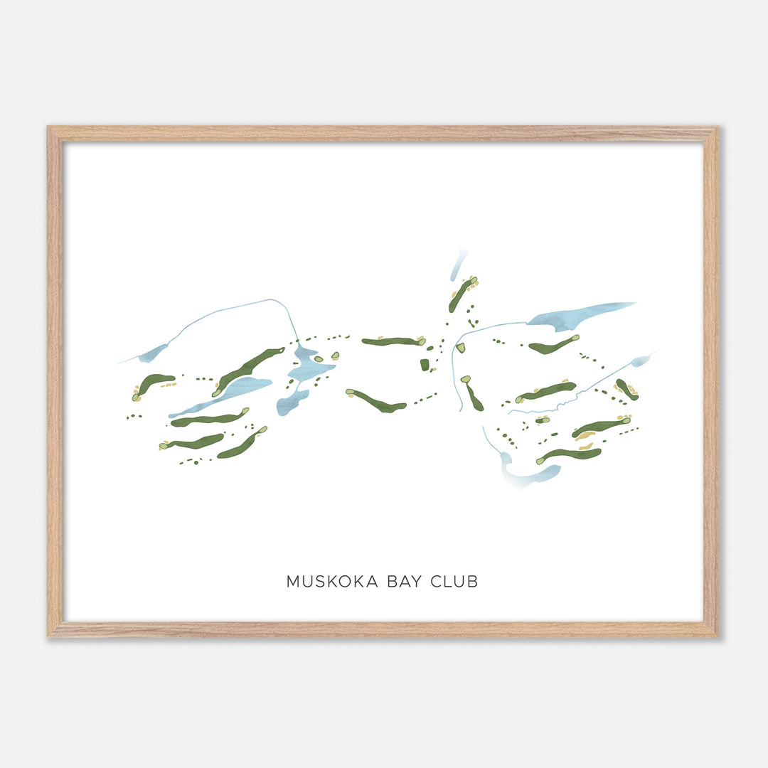 Print of Muskoka Bay Club Modern Map