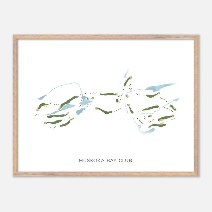 Print of Muskoka Bay Club Modern Map
