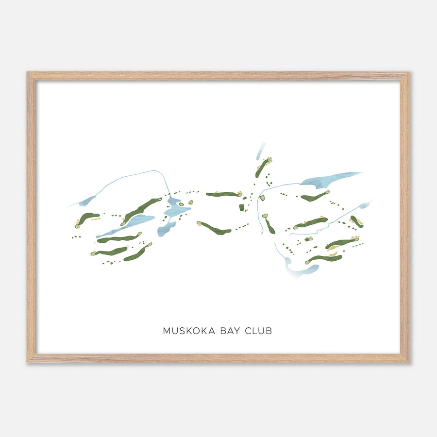 Print of Muskoka Bay Club Modern Map