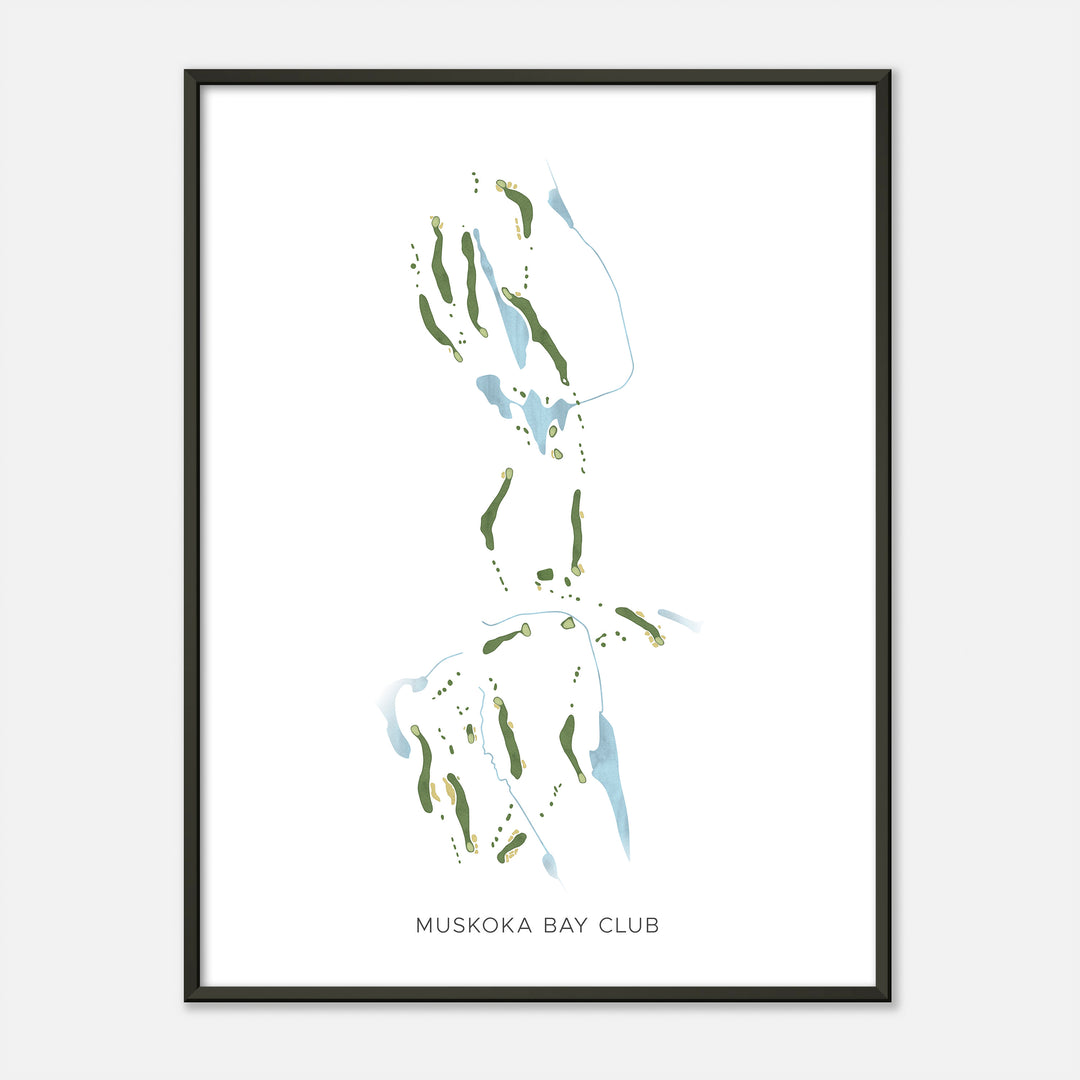 Print of Muskoka Bay Club Modern Map