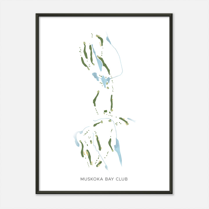 Print of Muskoka Bay Club Modern Map