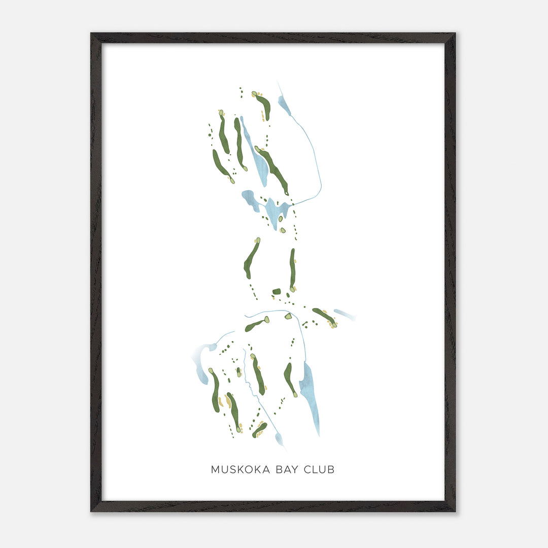 Print of Muskoka Bay Club Modern Map