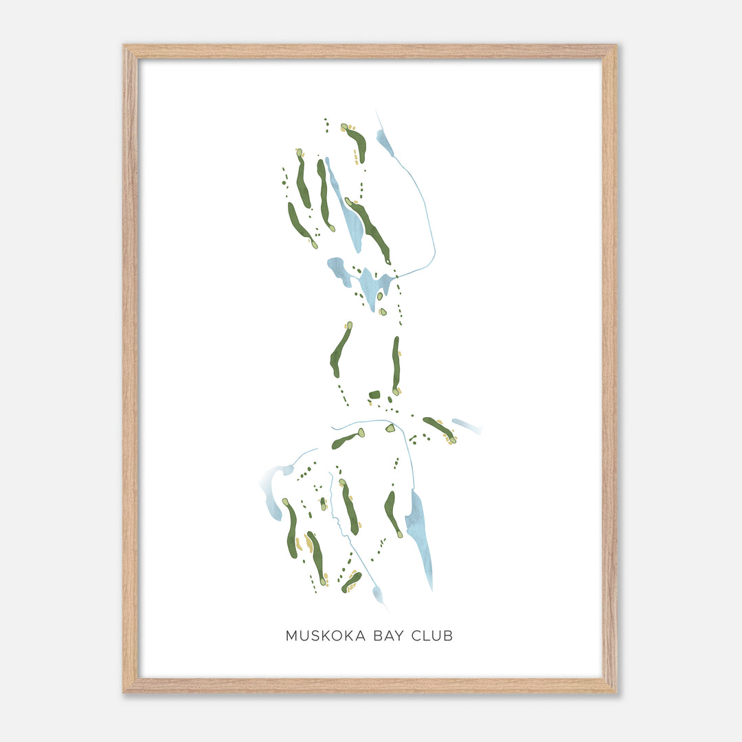 Print of Muskoka Bay Club Modern Map