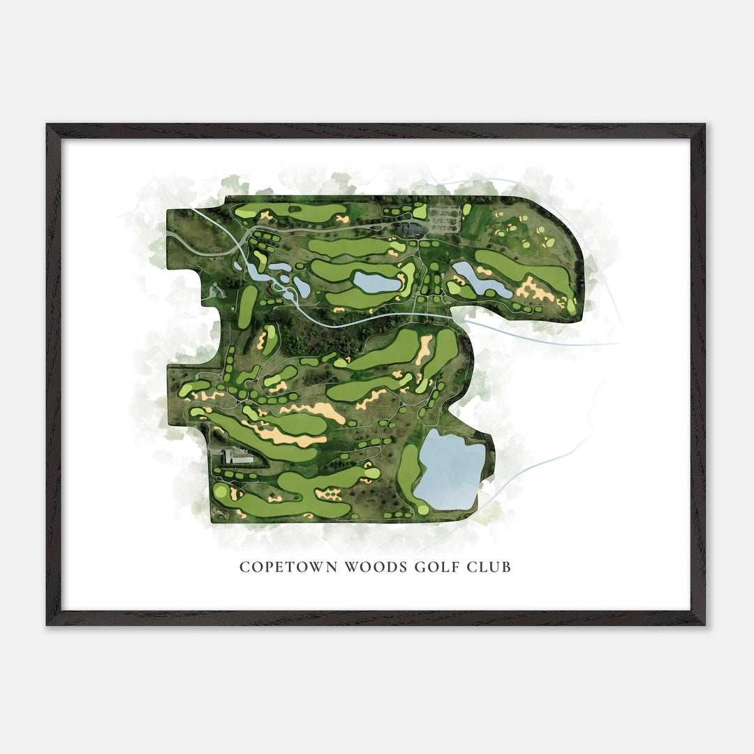 Print of Copetown Woods Golf Club Classic Map