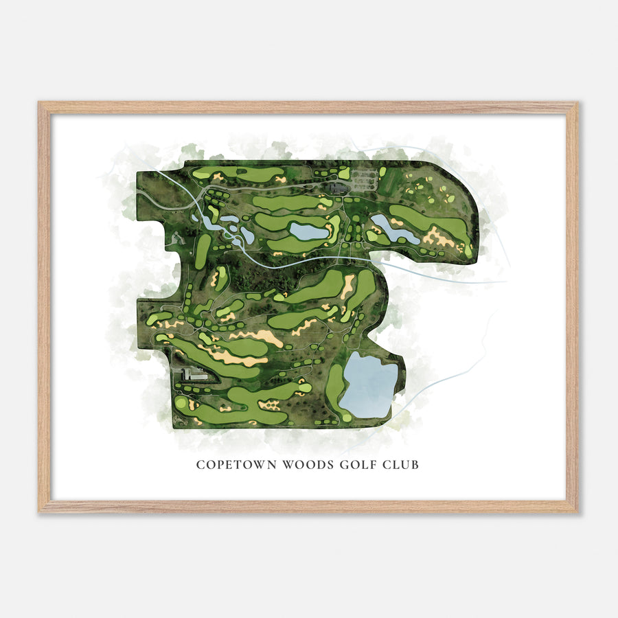 Print of Copetown Woods Golf Club Classic Map