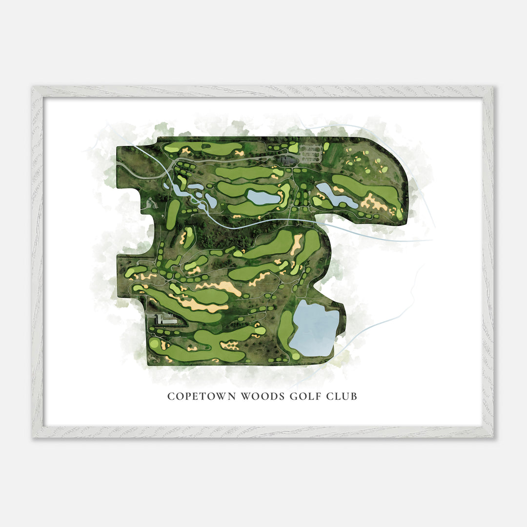 Print of Copetown Woods Golf Club Classic Map