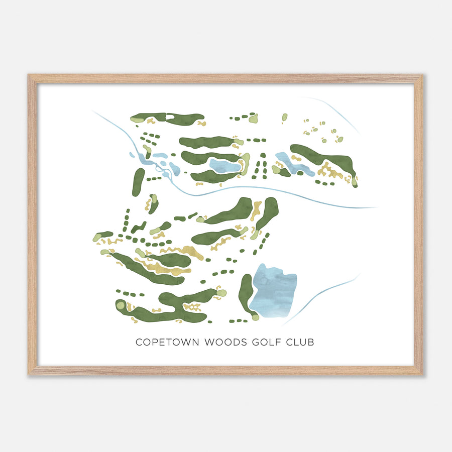 Print of Copetown Woods Golf Club Modern Map