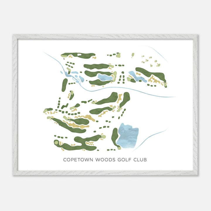 Print of Copetown Woods Golf Club Modern Map