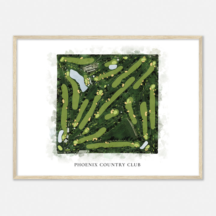 Print of Phoenix Country Club Classic Map