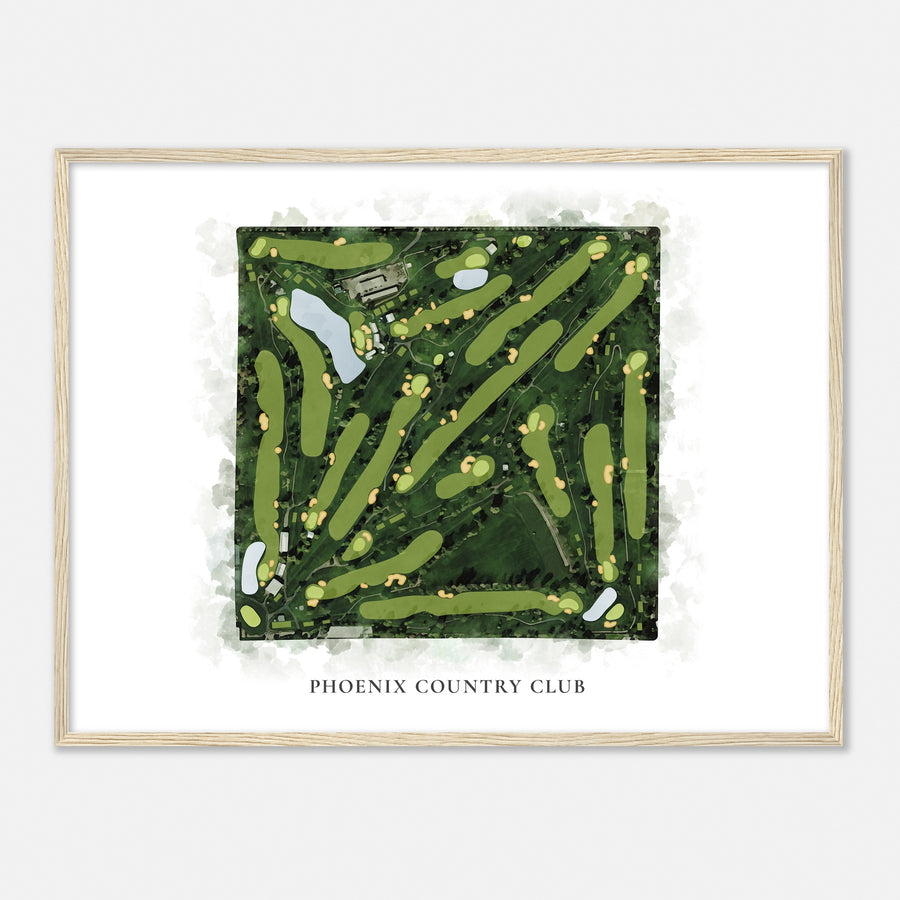 Print of Phoenix Country Club Classic Map