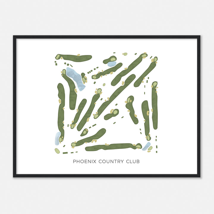 Print of Phoenix Country Club Modern Map