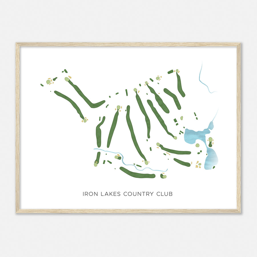 Print of Iron Lakes Country Club Modern Map