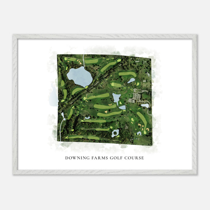 Print of Downing Farms Golf Course Classic Map