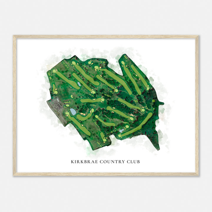 Print of Kirkbrae Country Club Classic Map