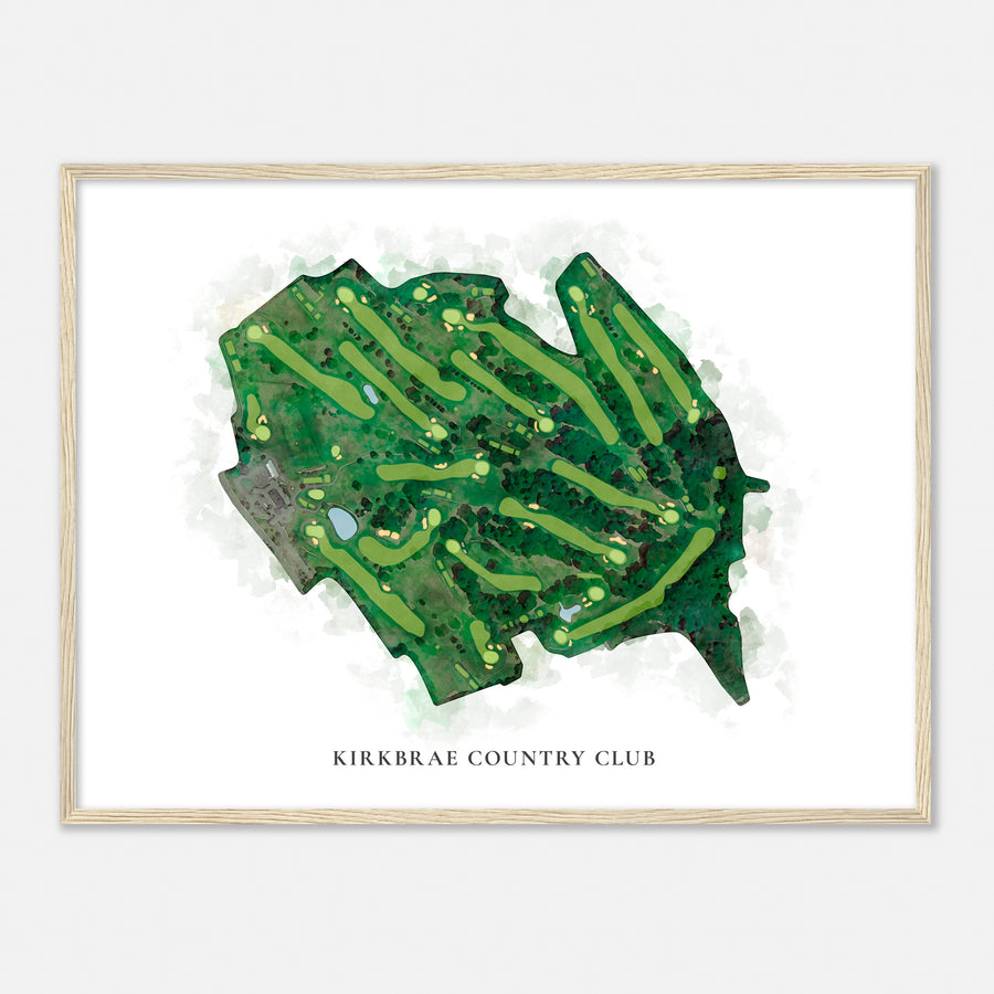 Print of Kirkbrae Country Club Classic Map