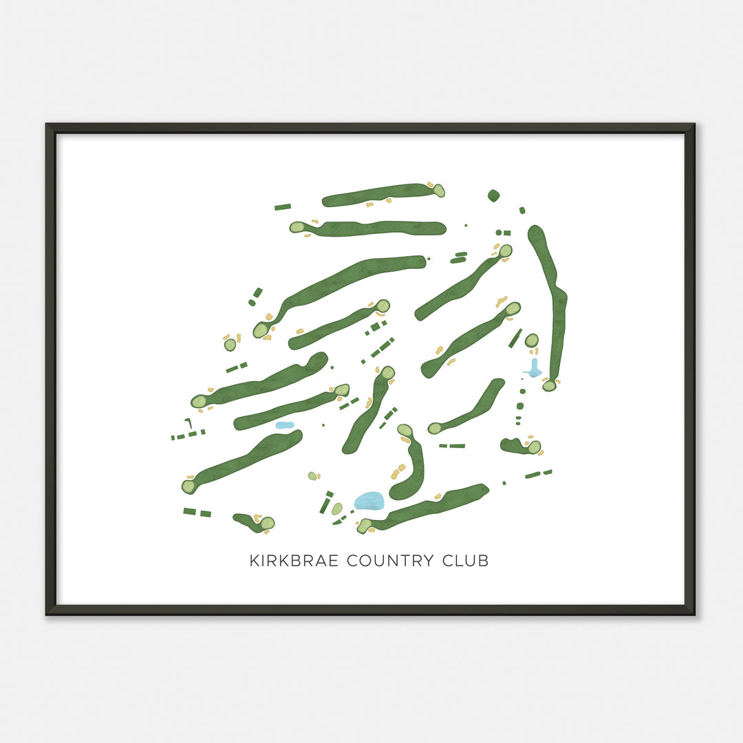 Print of Kirkbrae Country Club Modern Map